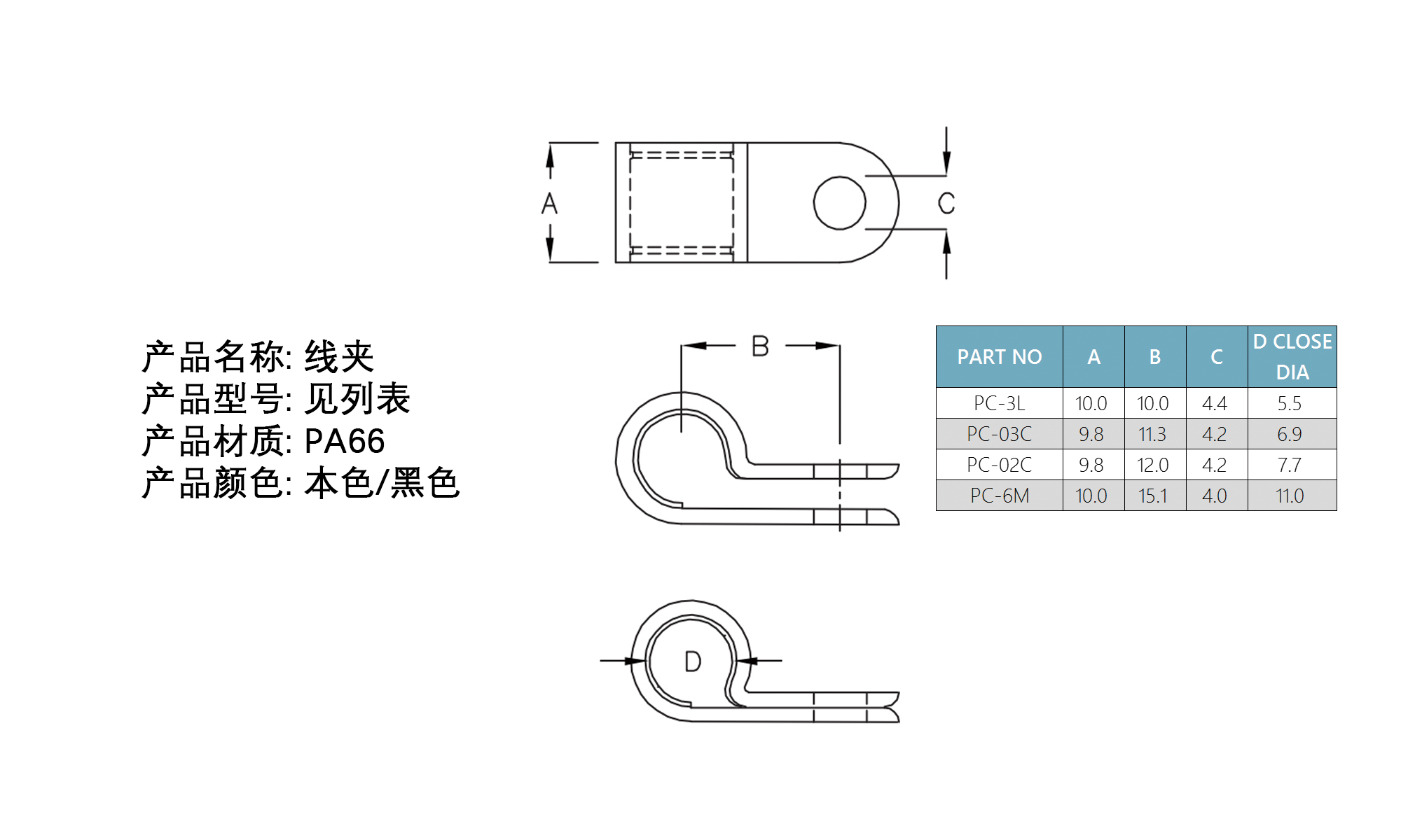 线夹 R型线夹 PC-3L